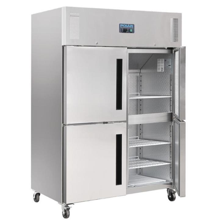 Armoire réfrigérée négative double Inox GN 2/1 - 4 portillons - Série G - 1200L | Polar - CW196_2