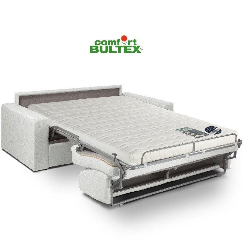 Canapé convertible express CRÉPUSCULE - Matelas Comfort BULTEX® 120cm - Revêtement polyuréthane blanc - Fabrication italienne_2
