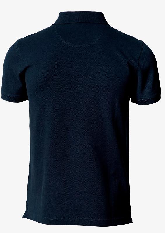 Polo extensible de luxe - Pull Harvard à col en V pour homme - Bleu marine foncé - Nimbus_2