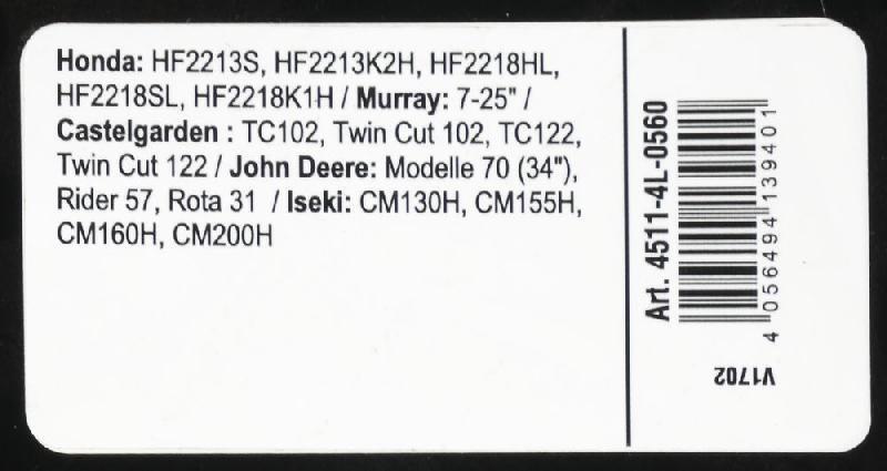 Courroie trapézoïdale X-Grip V - type 4L560_2