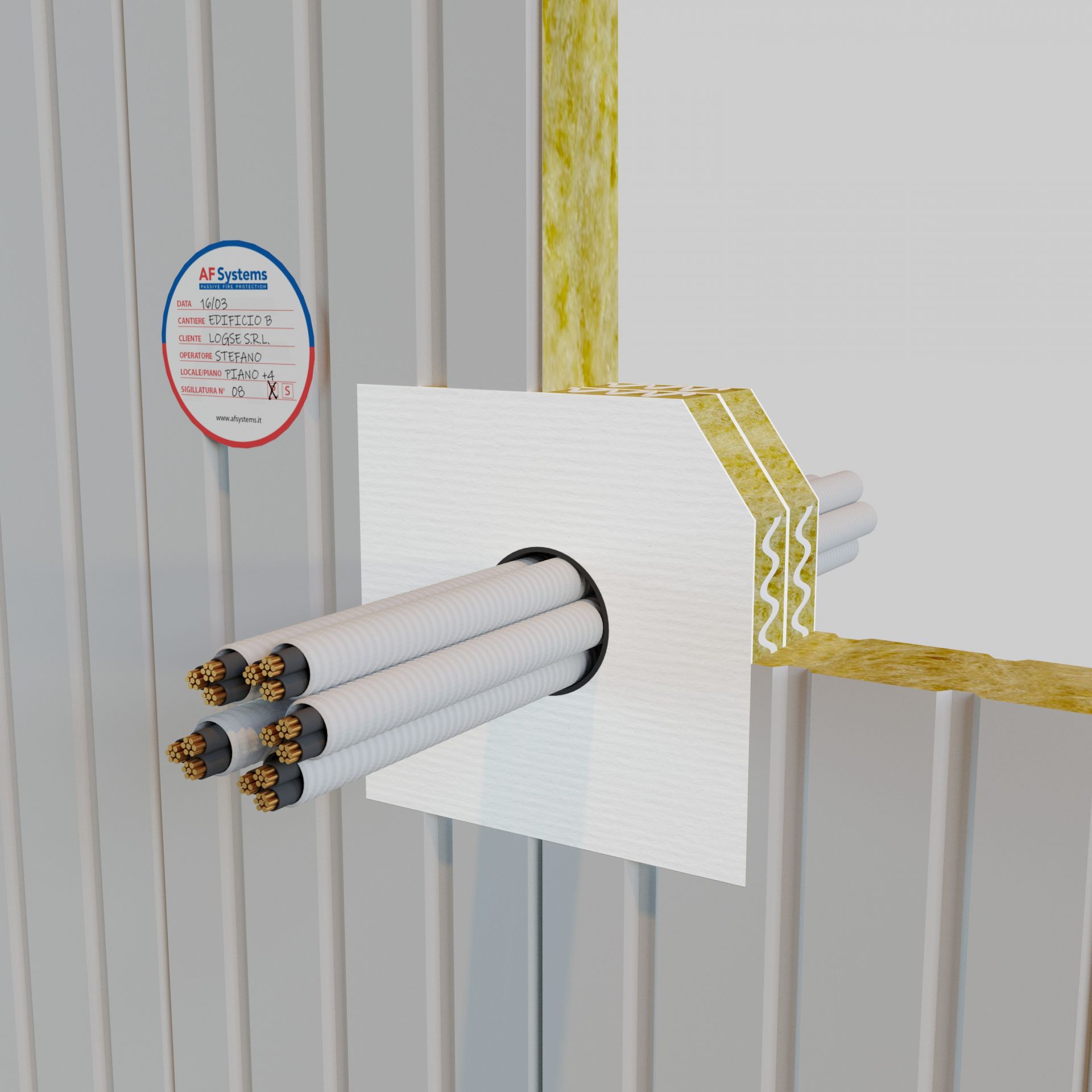 Bande coupe-feu certifiée norme EN 1366-3