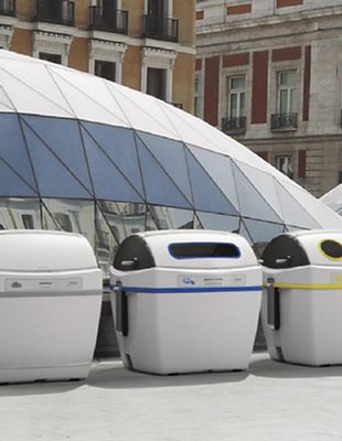 Conteneur d'apport volontaire à chargement latéral en polyéthylène 3200L - BIG.BIN - norme EN 840_2