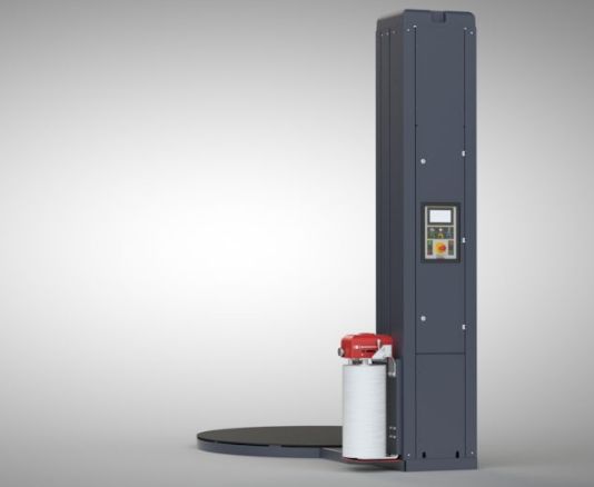 Fenix - Banderoleuse à plateau tournant semi-automatique - DNC Packaging - Faible maintenance et personnalisation_2