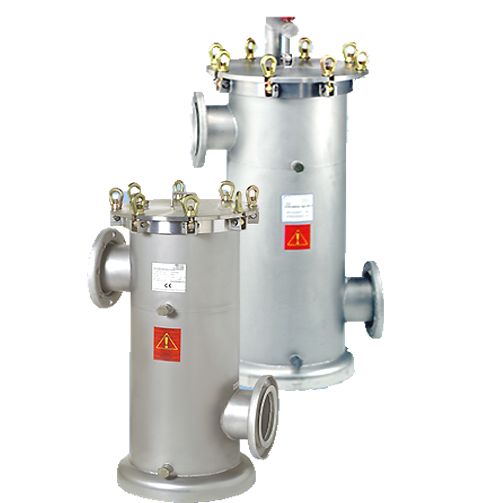 Filtre à panier, poche ou cartouches - corps de filtre inox - groupe P.R.D - débit jusqu'à 420m3/h_2
