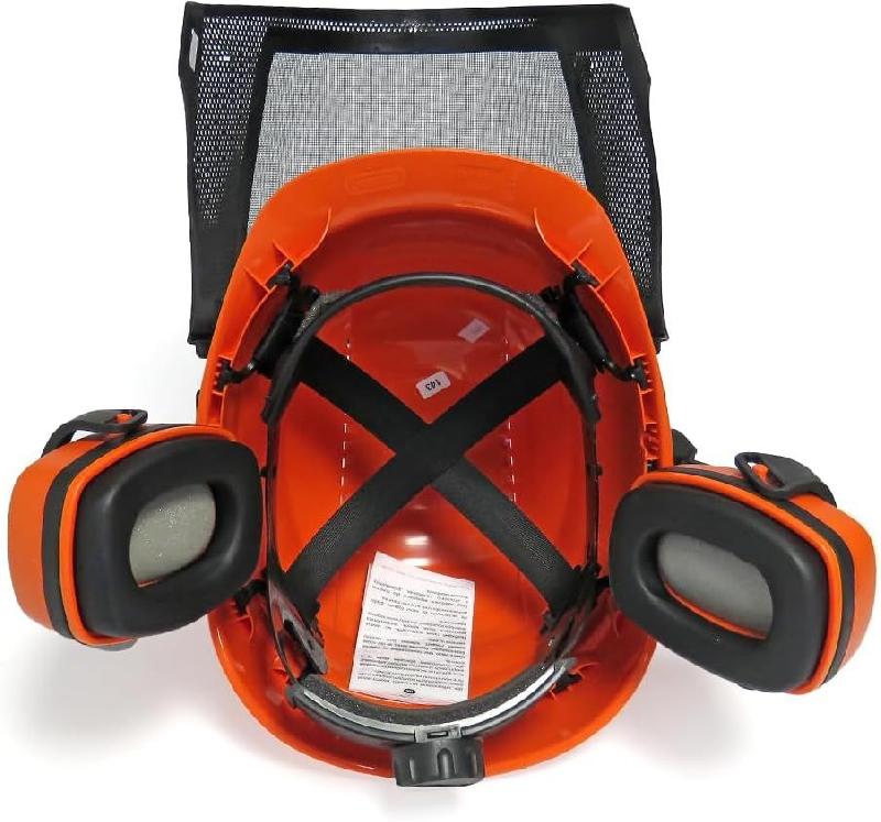 Casque forestier confort - visière grillagée relevable - anti-bruit 26dB - normes NF EN397, EN166, EN352-3 et EN1731 - Marque Oregon_2