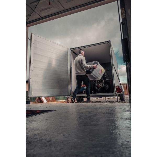 FOURGON 230x135x157 non freiné PTAC :  750 kg Porte pont de série_2