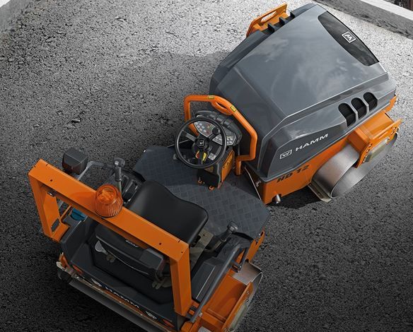 HD 12 VV - Rouleau compresseur tandem HAMM - 2695 kg - Cylindres vibrants et équipements avancés_3