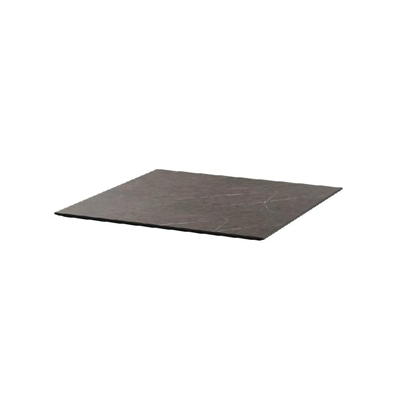 Infinity table de bistrot avec piètement sable + plateau HPL Midnight Marble 70x70 cm_2