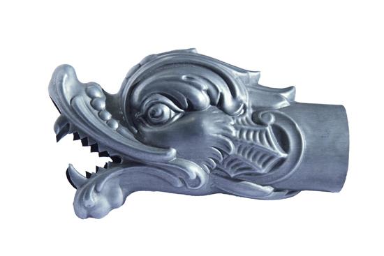 Coudes en zinc XIXème siècle pour descentes d'eaux pluviales