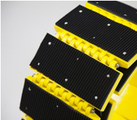 Ralentisseur temporaire en polyuréthane jaune - TRANSIT - ADS Equipements Eurl - 3000x300x30mm, charge 20T_2