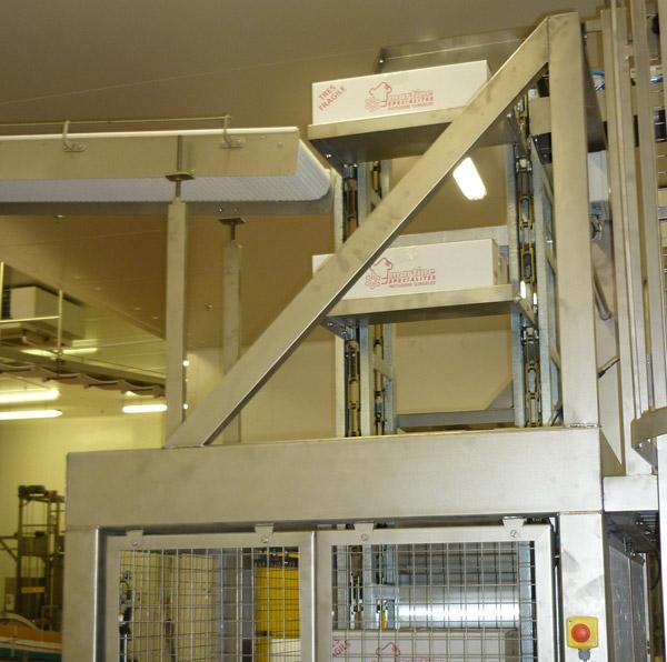 Élévateur agroalimentaire - Atelier de la Queille - pour bacs, packs et vrac_2