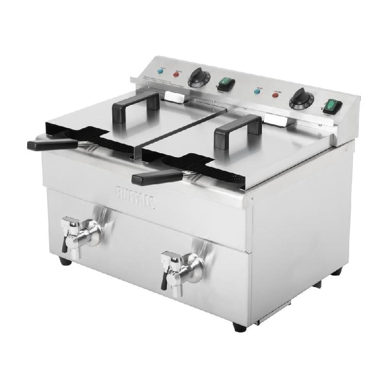 Friteuse à induction à poser - 2 cuves de 7,5 L - 3 kW - Buffalo - CT012_2