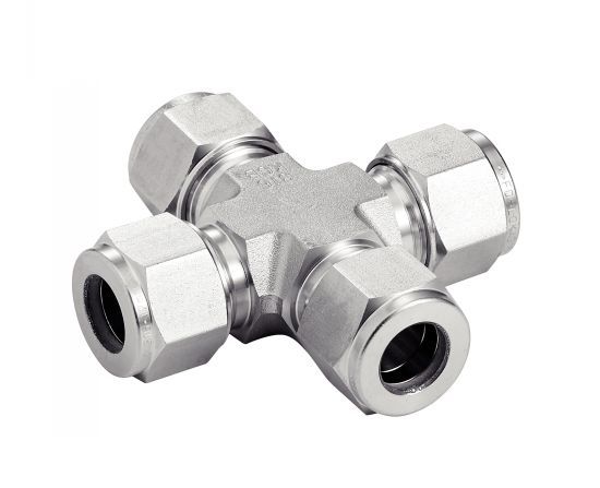 Raccords double bague en inox 316 - Union pour tube métrique, pouce et ISO - Coude, té égal_2