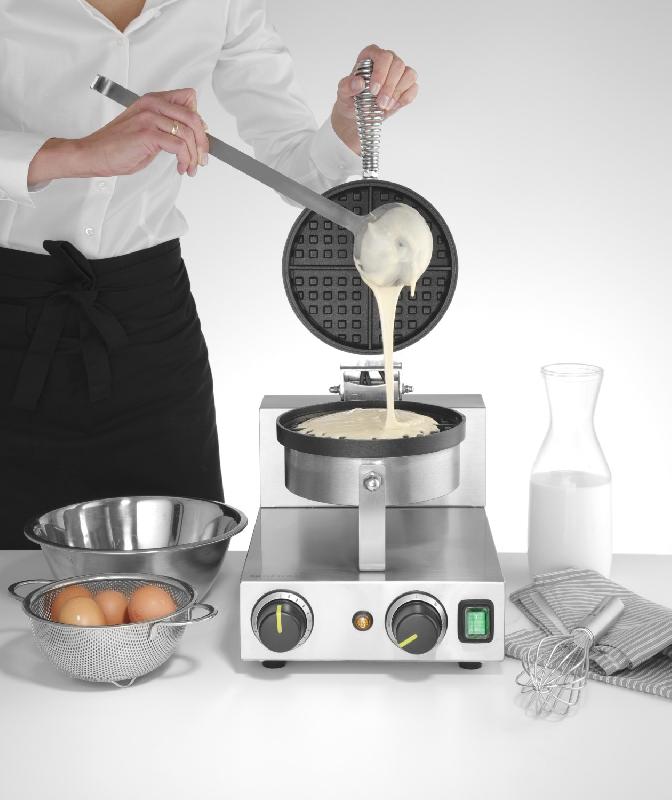Gaufrier rond Ø190mm 20 gaufres/h 1000W HENDI_2