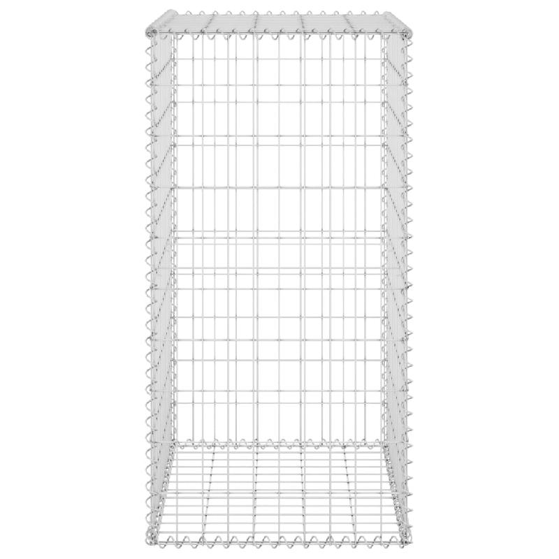 Vidaxl mur en gabion avec couvercles acier galvanisé 60x50x100 cm 147812_2