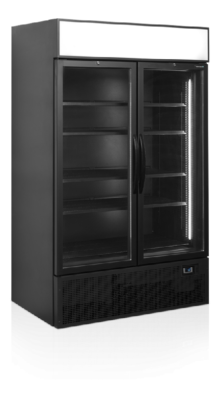 Vitrine réfrigérée noire FSC1200H BLACK - 2 portes  TEFCOLD_2