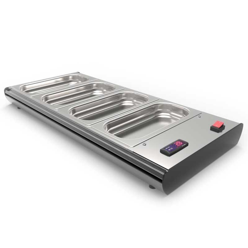 Plaque chauffante à poser - Chaleur bain marie - 4x GN 1/3 - 840 mm | Sayl Barcelona_2