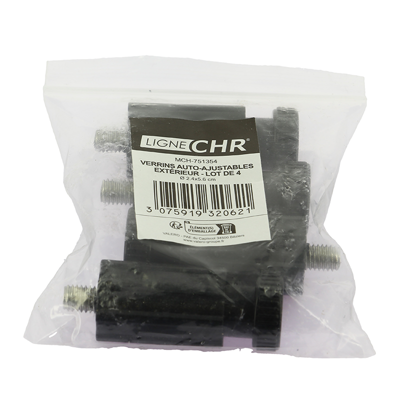 Vérins stabilisant M8 pas 1,25 mm lot de 4 -_2