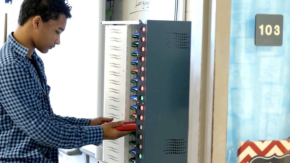 Armoire de rechargement compacte et sécurisée - LocknCharge Putman 16 - 16 appareils mobiles, USB-C PD, fixation murale_2