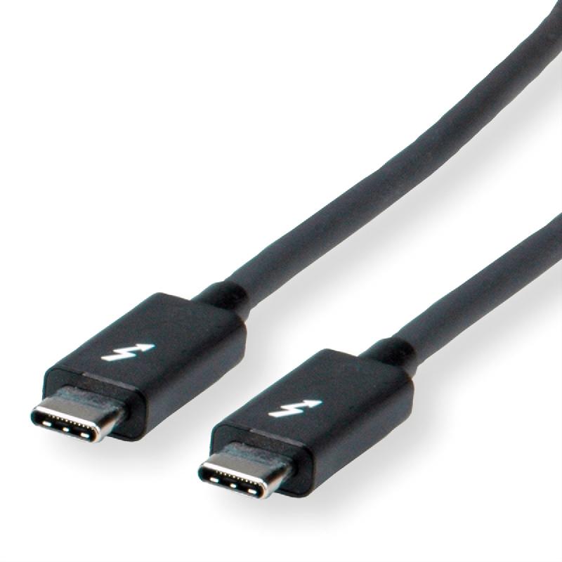 ROLINE Câble Thunderbolt™ 3 USB type C, M/M, noir, 1 m_2