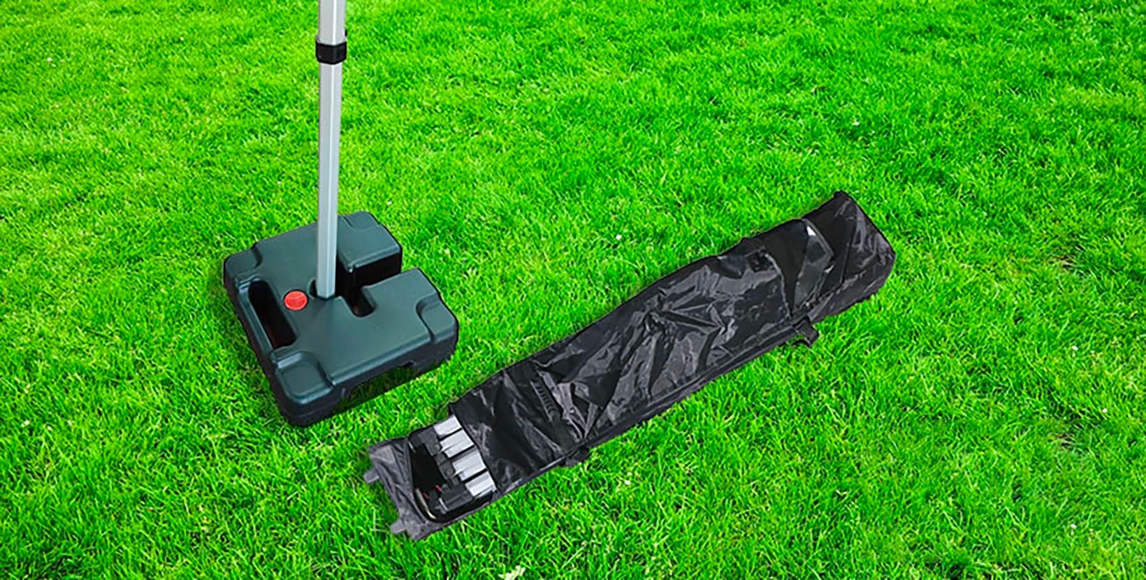 Tente pliante publicitaire personnalisée 4,5 x 3 m - structure en aluminium et toit personnalisable_2