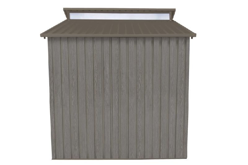 Abri jardin métal - aspect bois vieilli 9363 - 5,44 m² - gris_2