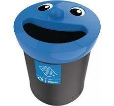 Corbeilles Smiley 52 L - Poubelle amusante en polyéthylène MDPE - Plusieurs modèles pour différents flux de déchets - Résistant aux UV_2