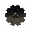 Disque crénelé ø 560 mm - acier au bore - fixation 4 trous - réf : t-081_2