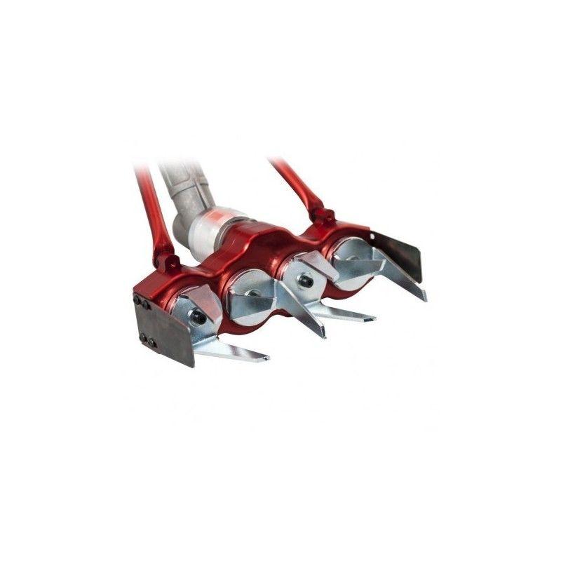 Herse rotative universelle - 4 fraises - adaptable débroussailleuses dès 40 cc - aluminium et acier trempé_2