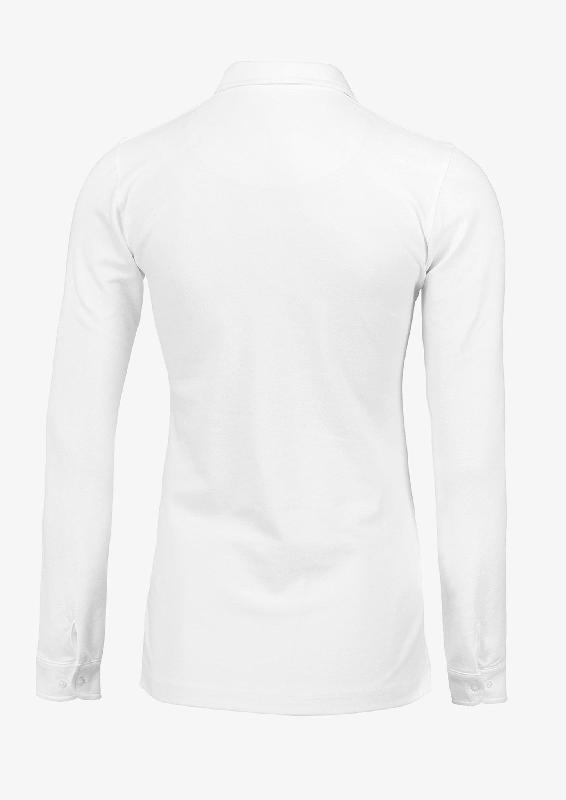 Polo à manches longues - Détails élégants - Carlington Women - White - Nimbus_2