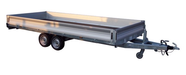 Remorque porte-engins Lider 3.5T - 2 essieux, 4,06m - plateau basculant galvanisé à chaud_2
