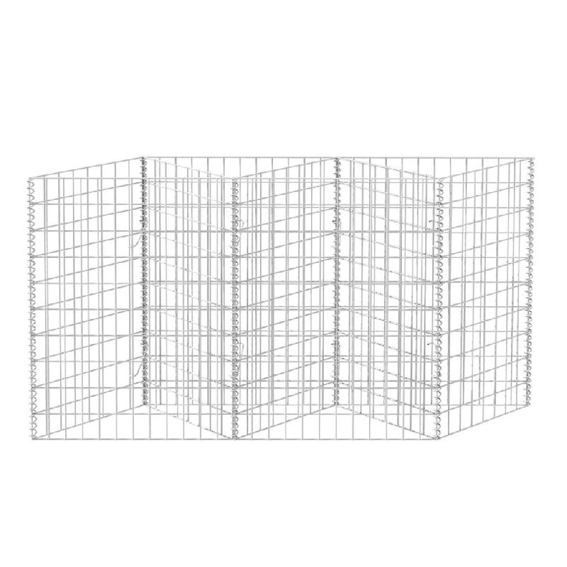 Vidaxl panier de gabion acier galvanisé 120x30x100 cm 142539_2