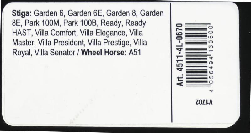 Courroie trapézoïdale X-Grip V - Type 4L670_2