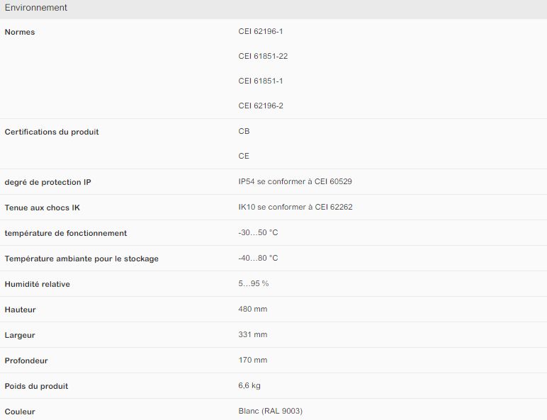 EVB1A22P4ERI Evlink Smart Wallbox - Borne de recharge voiture électrique - Schneider - 1 prise T2S + 1 prise TE - RFID - Paramétrable 3/22 kW_2