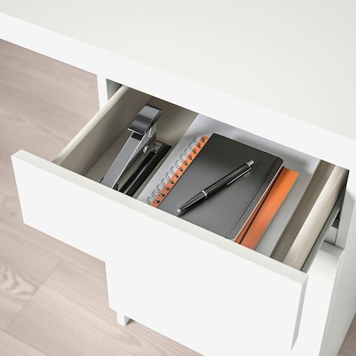 Malm - bureau droit - meubles ikea france s.A.S - dimensions 140x65 cm_2