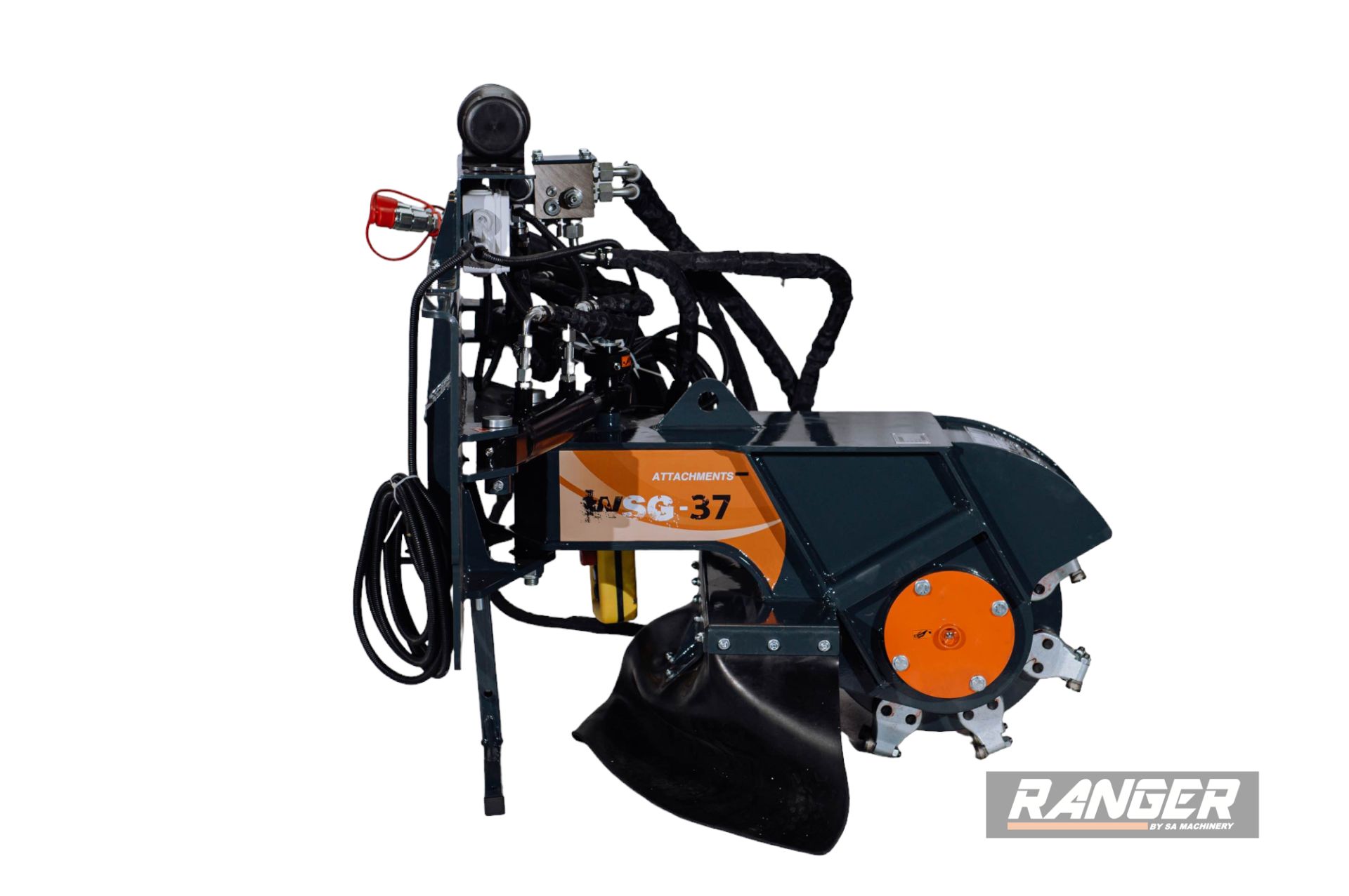 Appareil de rognage WSG37 avec casquette d’éjection démontable