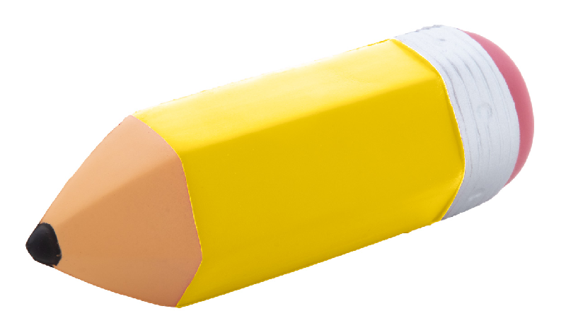 Balle anti-stress - en forme de crayon - jaune - 20,8g_2