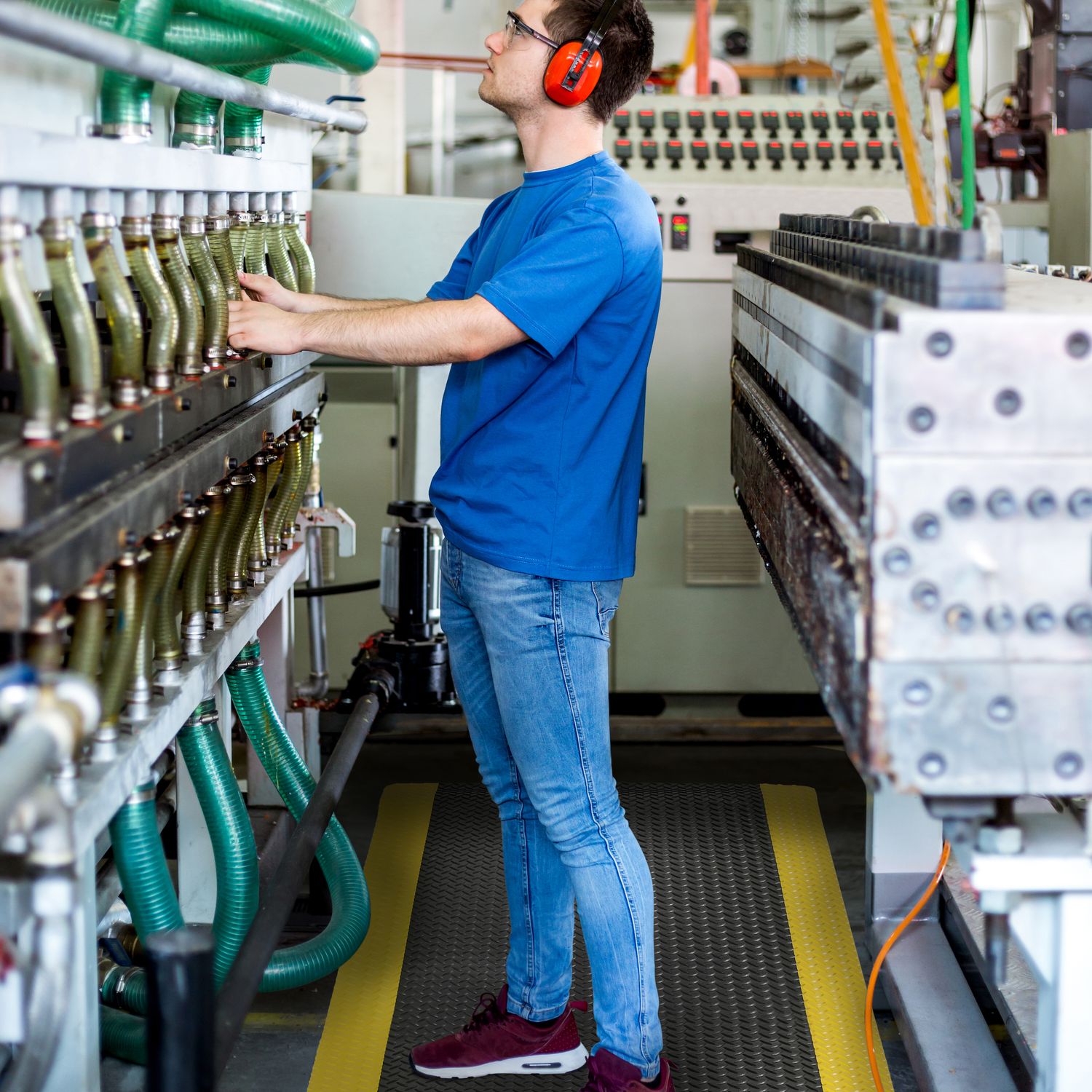 Tapis anti-fatigue pour industrie automobile - Noir - Saddle Trax® 979 Notrax_2