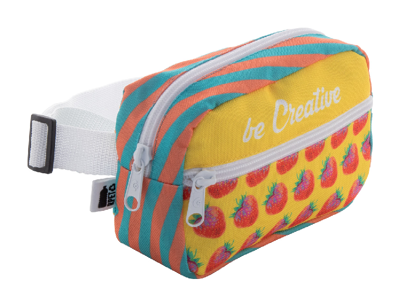 Sac banane publicitaire - compartiment zippé - polyester RPET 600D - impression sublimation - labélisé RPET_2