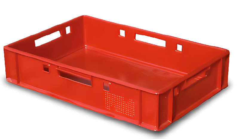 Bac alimentaire pour viande 600x400 - Fond et parois pleins - Norme Europe_2