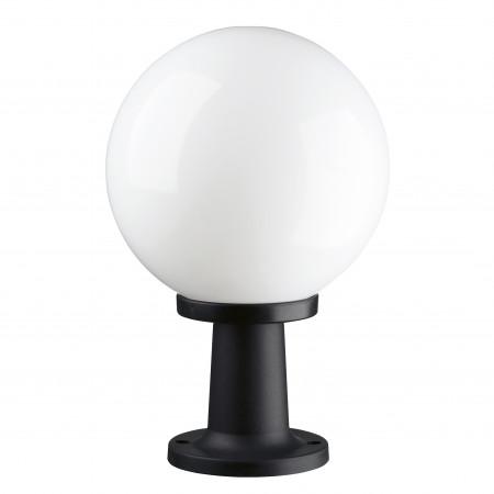 Borne lumineuse en résine - boule diamètre 300 mm - hauteur 450 mm - IP43 - coloris blanc - modèle VIC_2