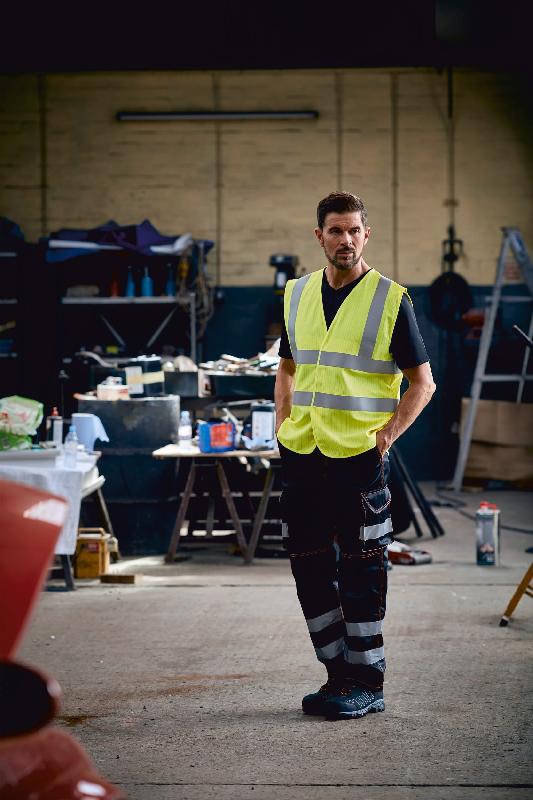 Gilet haute visibilité, LSF (chaleur et flamme) & antistatique - Réf: YHVW100ASFR - Normes ISO 20471, EN 14116, EN 1149_2