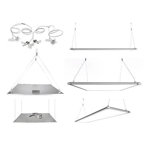 Pack de 12x dalles LED rectangles 30x120 - 45W - 3600 lumens - 80 lm/W - 1195x295x10 mm - 120° - IP20 - option dimmable_2