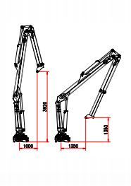 R 150 ms1 grue auxiliaire - bob spa - capacité de levage 150 kNm - extension hydraulique 7,60 m_2