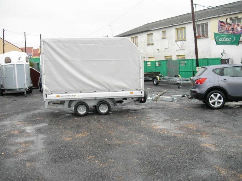 Remorque plateau Humbaur HN 303118 - 2 essieux, ridelles alu, roues surbaissées_2