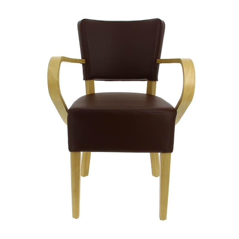 Fauteuil restaurant Amsterdam - MARRON_2