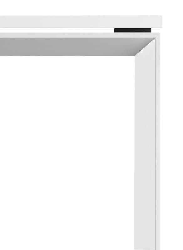 Table de réunion carrée Star - Mobel Linea - Blanc 9010, Anthracite_2