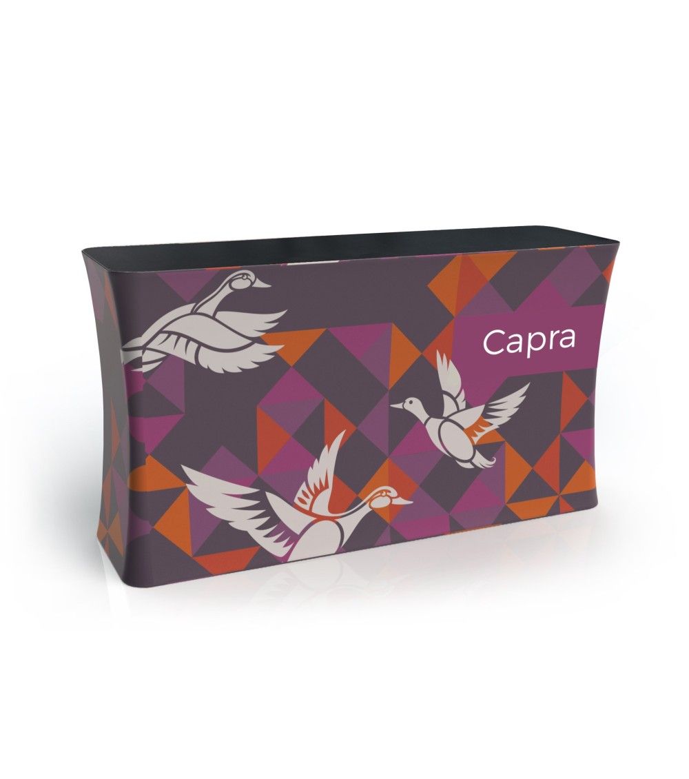 Comptoir pour stand et événementiel - structure aluminium, graphisme sublimé et parois PVC_2