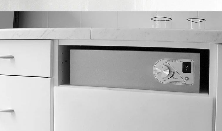 Sécheur Cyclonic GS12-M - Modèle meuble sur tiroir 13 L - Gamasonic - Cuve inox - Minuteur mécanique_2