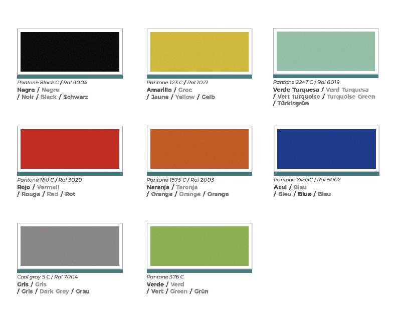 Banque d'accueil Delta First avec réhausse colorée - Mobel Linea - 144, Blanc, Non, Turquoise_2